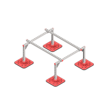 Опорная конструкция для установки оборудования TECHNORAPTOR FOOT 1000х1200 HD КМ-профиль (KM-TR-F-SSEI-1000-1200 HD)