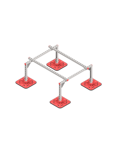 Опорная конструкция для установки оборудования TECHNORAPTOR FOOT 1000х1200 HD КМ-профиль (KM-TR-F-SSEI-1000-1200 HD) в Иваново Системы видеонаблюдения Pintop.ru