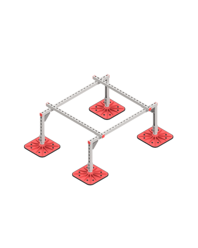 Опорная конструкция для установки оборудования TECHNORAPTOR FOOT 1200х1000 HD КМ-профиль (KM-TR-F-SSEI-1200-1000 HD) в Иваново Системы видеонаблюдения Pintop.ru