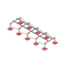 Опорная конструкция для установки оборудования TECHNORAPTOR FOOT 1200х4000 тип 2 HD КМ-профиль (KM-TR-F-SSEI-1200-4000-2 HD)