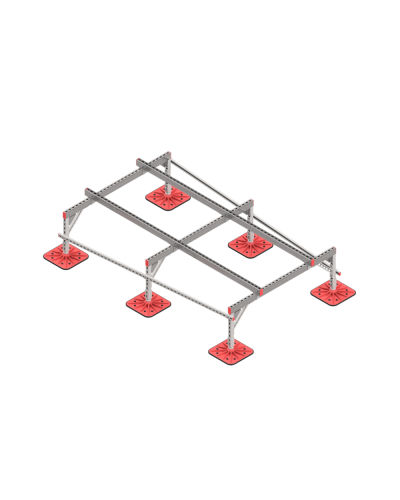 Опорная конструкция для установки оборудования TECHNORAPTOR FOOT 1500х2500 КМ-профиль (KM-TR-F-SSEI-1500-2500) в Иваново Системы видеонаблюдения Pintop.ru