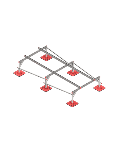Опорная конструкция для установки оборудования TECHNORAPTOR FOOT 1500х3000 тип 1 КМ-профиль (KM-TR-F-SSEI-1500-3000-1) в Иваново Системы видеонаблюдения Pintop.ru