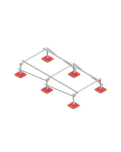 Опорная конструкция для установки оборудования TECHNORAPTOR FOOT 1500х3000 тип 4 КМ-профиль (KM-TR-F-SSEI-1500-3000-4) в Иваново Системы видеонаблюдения Pintop.ru