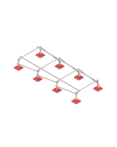 Опорная конструкция для установки оборудования TECHNORAPTOR FOOT 1500х4000 тип 1 КМ-профиль (KM-TR-F-SSEI-1500-4000-1) в Иваново Системы видеонаблюдения Pintop.ru