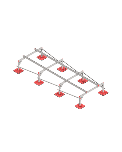 Опорная конструкция для установки оборудования TECHNORAPTOR FOOT 1500х4000 тип 2 КМ-профиль (KM-TR-F-SSEI-1500-4000-2) в Иваново Системы видеонаблюдения Pintop.ru