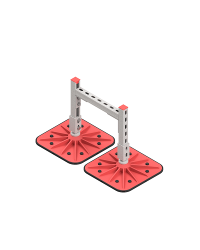 Опорная конструкция для горизонтальных прямоугольных воздуховодов и металлических лотков кабеленесущих систем TECHNORAPTOR FOOT 350х500 HD КМ-профиль (KM-TR-F-SSHRAD-350-500 HD) в Иваново Системы видеонаблюдения Pintop.ru
