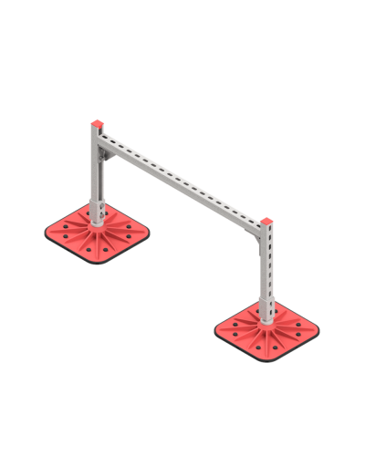 Опорная конструкция для горизонтальных прямоугольных воздуховодов и металлических лотков кабеленесущих систем TECHNORAPTOR FOOT 1000х500 КМ-профиль (KM-TR-F-SSHRAD-1000-500) в Иваново Системы видеонаблюдения Pintop.ru