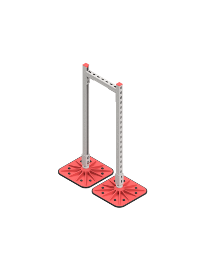 Опорная конструкция для горизонтальных прямоугольных воздуховодов и металлических лотков кабеленесущих систем TECHNORAPTOR FOOT 350х1000 КМ-профиль (KM-TR-F-SSHRAD-350-1000) в Иваново Системы видеонаблюдения Pintop.ru