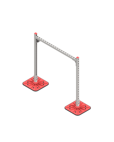 Опорная конструкция для горизонтальных прямоугольных воздуховодов и металлических лотков кабеленесущих систем TECHNORAPTOR FOOT 1000х1000 КМ-профиль (KM-TR-F-SSHRAD-1000-1000) в Иваново Системы видеонаблюдения Pintop.ru