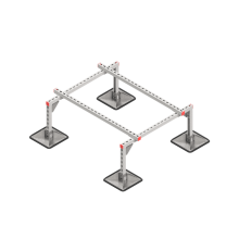 Опорная конструкция для установки оборудования TECHNORAPTOR STEELFOOT 1000х1200 КМ-профиль (KM-TR-STF-SSEI-1000-1200)