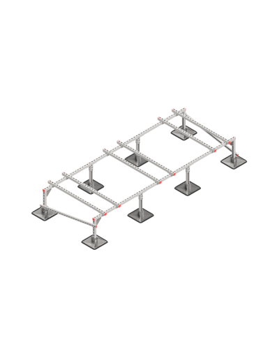 Опорная конструкция для установки оборудования TECHNORAPTOR STEELFOOT 3000х1200 тип 1 КМ-профиль (KM-TR-STF-SSEI-3000-1200-1) в Иваново Системы видеонаблюдения Pintop.ru