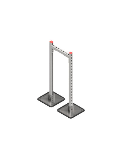 Опорная конструкция для горизонтальных прямоугольных воздуховодов и металлических лотков кабеленесущих систем TECHNORAPTOR STEELFOOT 350х1000 HD КМ-профиль (KM-TR-STF-SSHRAD-350-1000 HD) в Иваново Системы видеонаблюдения Pintop.ru