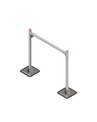 Опорная конструкция для горизонтальных прямоугольных воздуховодов и металлических лотков кабеленесущих систем TECHNORAPTOR STEELFOOT 1000х1000 HD КМ-профиль (KM-TR-STF-SSHRAD-1000-1000 HD) в Иваново Системы видеонаблюдения Pintop.ru