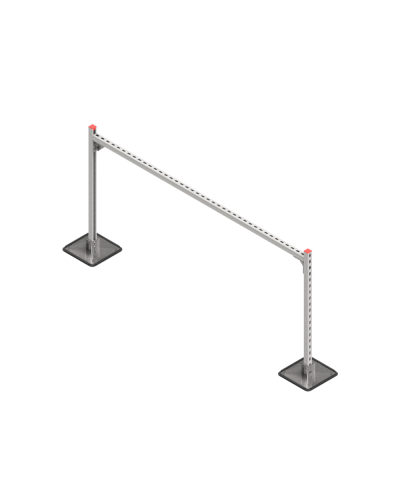 Опорная конструкция для горизонтальных прямоугольных воздуховодов и металлических лотков кабеленесущих систем TECHNORAPTOR STEELFOOT 2000х1000 КМ-профиль (KM-TR-STF-SSHRAD-2000-1000) в Иваново Системы видеонаблюдения Pintop.ru