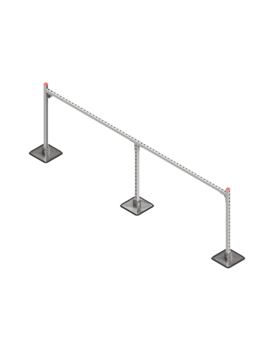 Опорная конструкция для горизонтальных прямоугольных воздуховодов и металлических лотков кабеленесущих систем TECHNORAPTOR STEELFOOT 3000х1000 HD КМ-профиль (KM-TR-STF-SSHRAD-3000-1000 HD) в Иваново Системы видеонаблюдения Pintop.ru