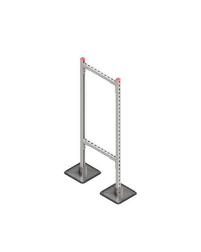 Опорная конструкция для горизонтальных прямоугольных воздуховодов и металлических лотков кабеленесущих систем TECHNORAPTOR STEELFOOT 500х1500 КМ-профиль (KM-TR-STF-SSHRAD-500-1500) в Иваново Системы видеонаблюдения Pintop.ru