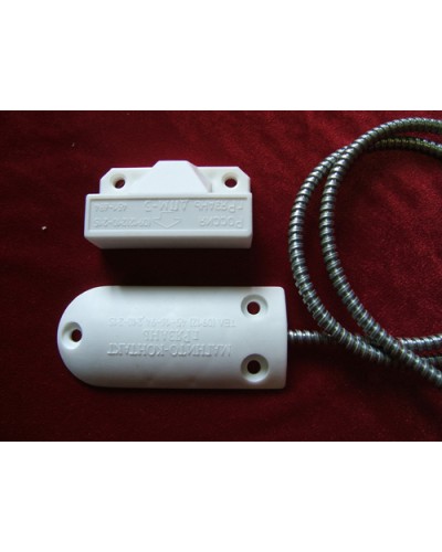 Датчик положения магнитогерконовый Магнито-Контакт ДПМ-3 исп. 06 (металлорукав из оцинкованной стали) в Иваново Извещатели охранные Pintop.ru