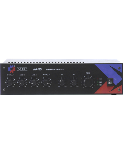 Микшер-усилитель МЕТА АА-35 в Иваново Система оповещения и трансляции Мета Pintop.ru