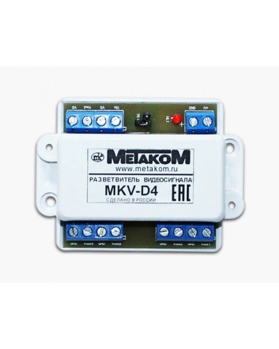 Разветвитель видеосигнала Метаком MKV-D4 в Иваново Блоки коммутации многоабонентные Pintop.ru