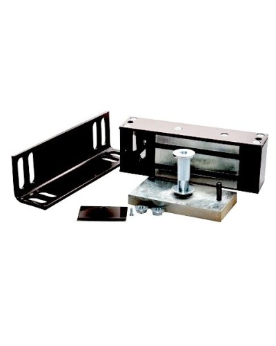 Замок электромагнитный Олевс М2-300 с уголком черный в Иваново Электромагнитные замки Pintop.ru