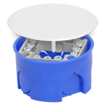 Коробка распаячная, для подштукатурного монтажа, с клеммником и крышкой, 73x42 (160шт/уп) ПожТехКабель 010-019