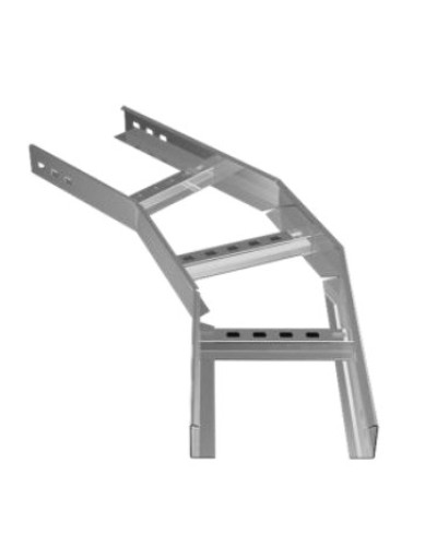 Угол горизонтальный 45° 200х50 (1,2) для лестничного лотка ПожТехКабель (650-301) в Иваново Кабельные лотки Pintop.ru