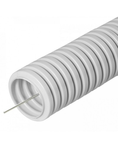 Труба гофрированная ПВХ сверхтяжелая 1100 Н серая с/з д16 (100м/5500м уп/пал) Промрукав (PR.0116321) в Иваново Труба гофрированная Pintop.ru