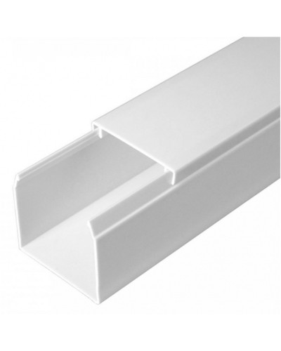 Кабель-канал белый 2-й замок в п/э 40х40 (24 м/уп) Промрукав (PR03.0054) в Иваново Кабель-канал Pintop.ru