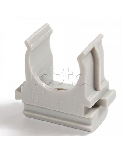 Крепеж-клипса для труб АБС-пластик в карт д16 (200шт/2000шт уп/кор) Промрукав (PR.0616) в Иваново Держатели, клипсы, скобы Pintop.ru