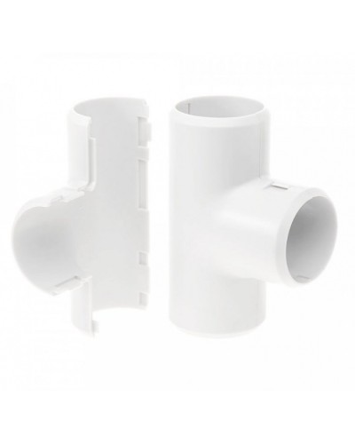 Тройник разборный белый д25 (30шт/300шт уп/кор) Промрукав (PR.07325б) в Иваново Повороты, муфты, тройники Pintop.ru