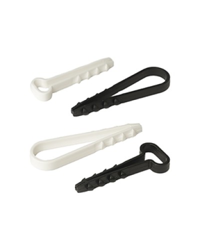 Дюбель-хомут для плоского кабеля 6-14 мм белый (10шт) Промрукав (PR08.6965) в Иваново Крепеж: Дюбели, шурупы, саморезы Pintop.ru