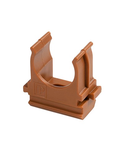 Крепёж-клипса для труб АБС-пластик бук д20 в малой упаковке (10шт/1000шт уп/кор) Промрукав (PR13.0052) в Иваново Держатели, клипсы, скобы Pintop.ru