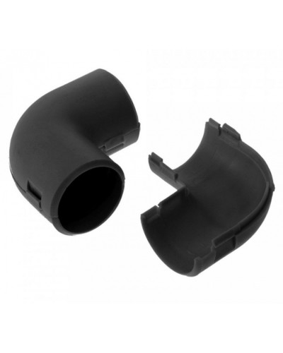 Соединитель угловой разборный черный д20 (5шт/550шт уп/кор) Промрукав (PR13.0174) в Иваново Повороты, муфты, тройники Pintop.ru