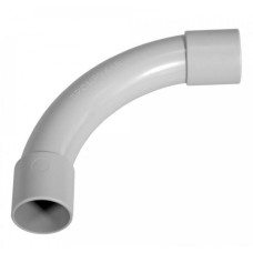 Соединитель угловой д20 безгалогенный (HF) атмосферостойкий серый (50шт/450шт уп/кор) Промрукав (PR13.0357)