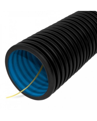 Труба гофрированная двустенная ПНД гибкая тип 450 (SN12) с/з черная д90 (50м/уп) Промрукав (PR15.0143) в Иваново Труба гофрированная Pintop.ru