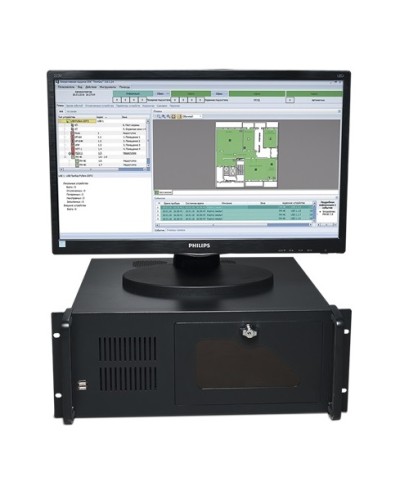 Центральный прибор индикации и управления ЦПИУ Рубеж исп.1 в Иваново Адресная система пожарной сигнализации РУБЕЖ Pintop.ru