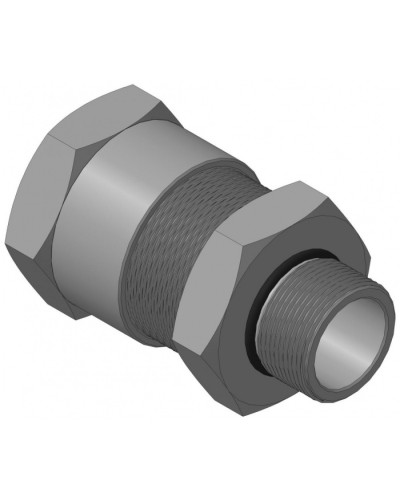 Кабельный ввод с резьбой G1 для открытой прокладки кабеля с проходным диаметром d=20-24 мм Спектрон КВН-24-М-G1 в Иваново Аксессуары для кабель-канала Pintop.ru