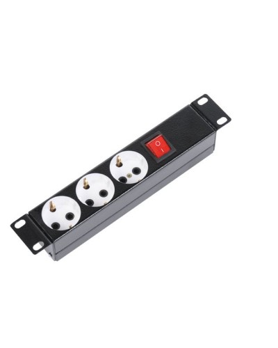 Блок силовых розеток 10 без шнура с выключателем, 3 розетки (черный) ЦМО БР-3П-10-9005 в Иваново Блоки розеток Pintop.ru