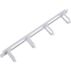 Органайзер кабельный горизонтальный с окнами 19" 1U, 4 кольца ЦМО ГКО-О-4.62