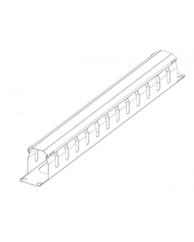 Органайзер горизонтальный 19 1U с крышкой ЦМО ГКЗ-1U-9005 в Иваново Кабельные органайзеры Pintop.ru