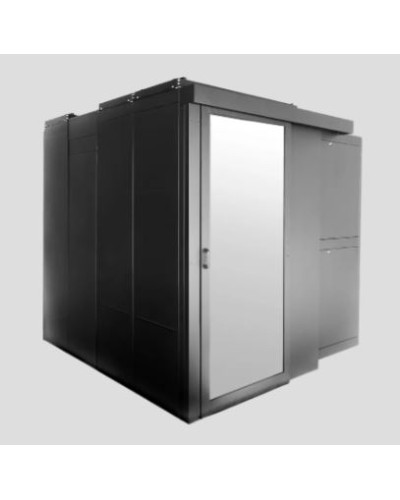 Дверь однорядного коридора поликарбонат сдвижная 48U для шкафов серии ШТК-СП-48.×.× ЦМО ЦОД-СП-Д1-48-9005 в Иваново Аксессуары для стоек и шкафов Pintop.ru