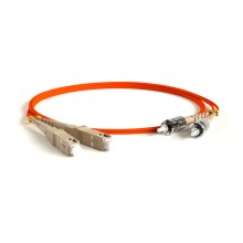 Патч-корд волоконно-оптический Hyperline FC-D2-50-FC/PR-ST/PR-H-20M-LSZH-OR