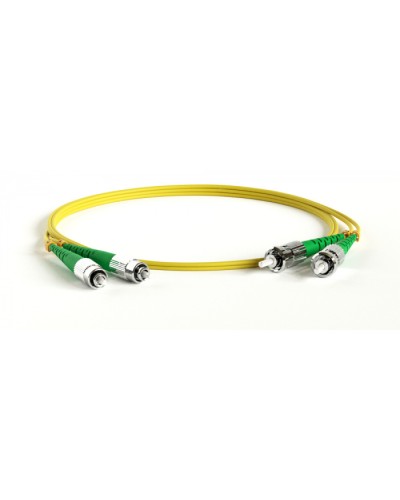 Патч-корд волоконно-оптический Hyperline FC-D2-9-LC/AR-SC/AR-H-20M-LSZH-YL в Иваново Патч-корды оптические Pintop.ru
