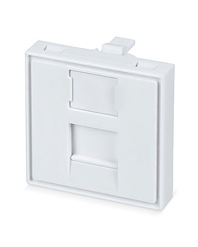 Вставка 45x45 (Mosaic) для 1 модуля формата Keystone Jack (FP-45-1M) Пожтехкабель СКС (202-031) (аналог Mosaic) в Иваново Модули Keystone Pintop.ru