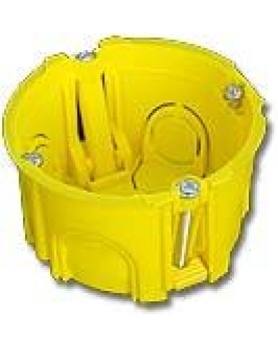 Коробка подрозеточная в стену для суппорта 45x45, желтая TWT TWT-BX45x45-YL в Иваново Распределительные коробки Pintop.ru