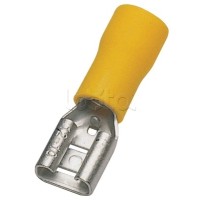 Клемма плоская изолированная 4-6 мм² (КПИ гнездо - 7.4мм) (100шт/уп) REXANT 08-0451