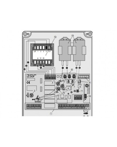 Блок управления для приводов распашных ворот Came 002ZA3P в Иваново Автоматизация ворот Pintop.ru