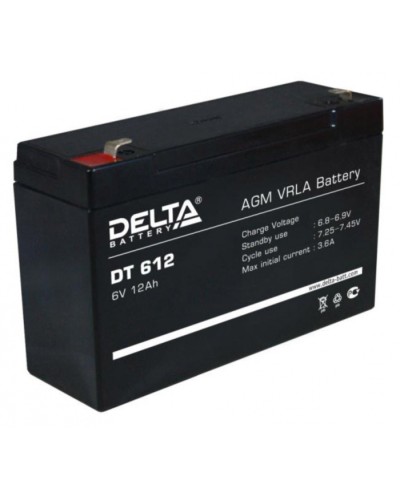 Аккумулятор свинцово-кислотный Delta DT 612 в Иваново Электротехническое оборудование Pintop.ru