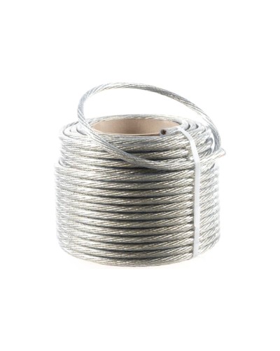 Трос стальной в ПВХ изоляции d=10.0 мм, катушка 50 метров REXANT (09-5300) в Иваново Крепежные изделия Pintop.ru