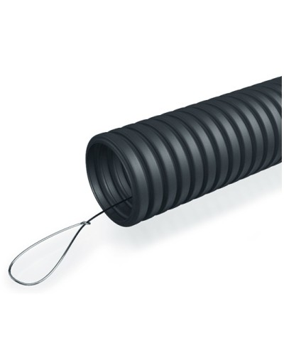 Труба гофрированная ПНД 25 мм с зондом ПожТехКабель (50 м) в Иваново Труба гофрированная Pintop.ru